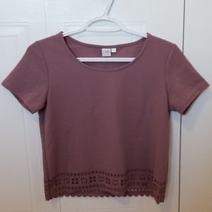 Twik purple crop top
